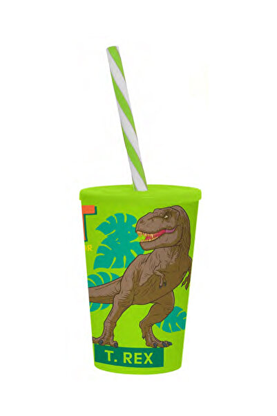 krommet زجاج منقوش 340 سم مكعب مع قش - خالٍ من مادة BPA