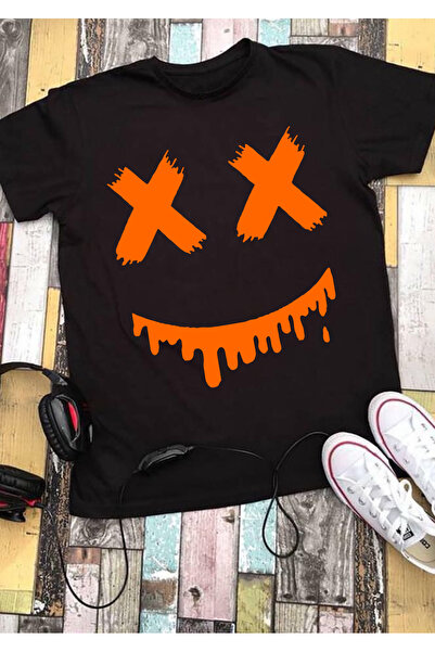 RYO FASHİON Tricou pentru copii cu mânecă scurtă, negru, unisex, cu imprimeu ...
