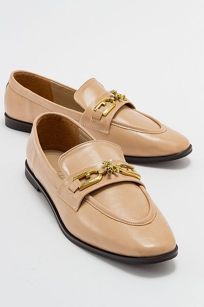 LuviShoes Γυναικείο Loafer LOUR Beige Skin
