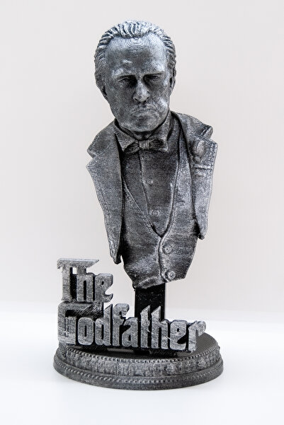 UĞUR MOBİLYA GODFATHER BÜST GÜMÜŞ ESKİTME EFSANE DETAYLAR 18 CM