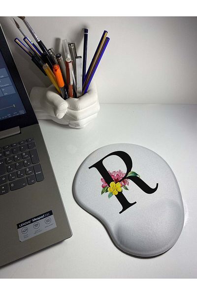 HobiShop Letter Pattern Wrist Support Mouse Pad