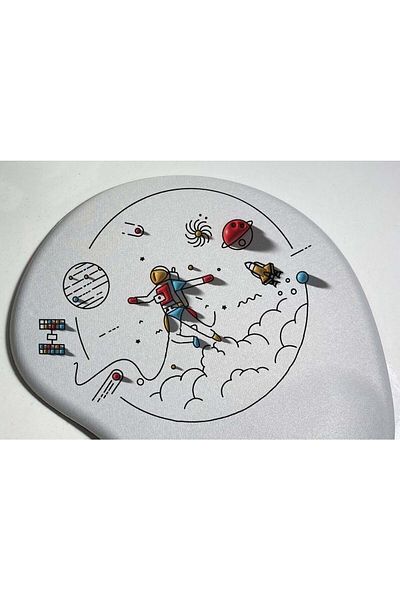 HobiShop Space Design Wrist Support Mouse Pad