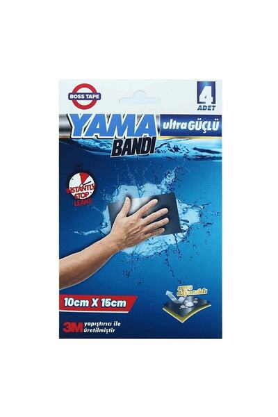 Jobal Boss Tape Güçlü Yama Onarım Bandı 3m Çamur Bant Flex Tape Su Geçirmez Sızdırmaz Boru Tamir Bandı