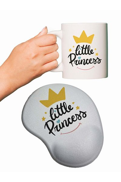 HobiShop Little Princess Printed Mouse Pad + Cup Mug