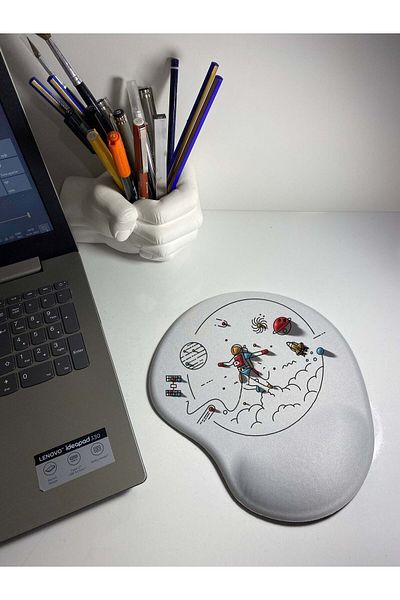 HobiShop Space Design Wrist Support Mouse Pad