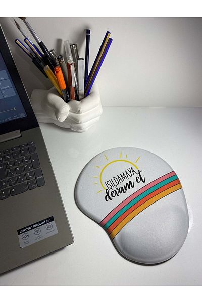 HobiShop Keep Shining Printed Mouse Pad with Wrist Support
