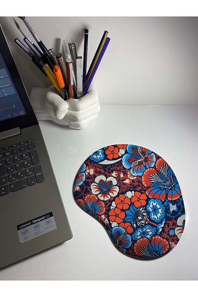 HobiShop Balinese Printed Mouse Pad with Wrist Support