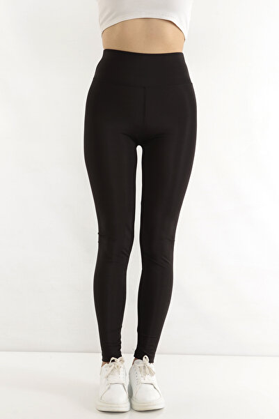 TİGERS TİGERSS women's high waist wide belt lycra fabric tights