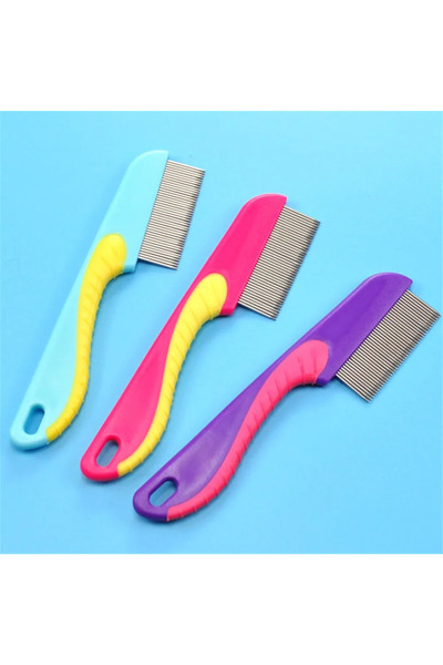 Petshopya Saplı Kedi Köpek Tüy Bit Pire Toplayıcı Toplama Temizleme Tarağı Ta...