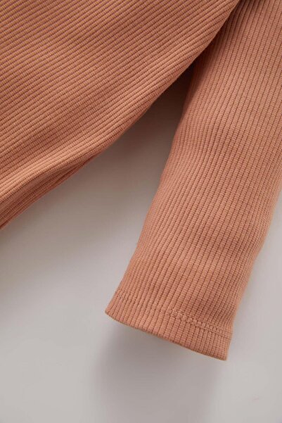 DeFacto Baby Girl Newborn Floral Ribbed Camisole Jumpsuit