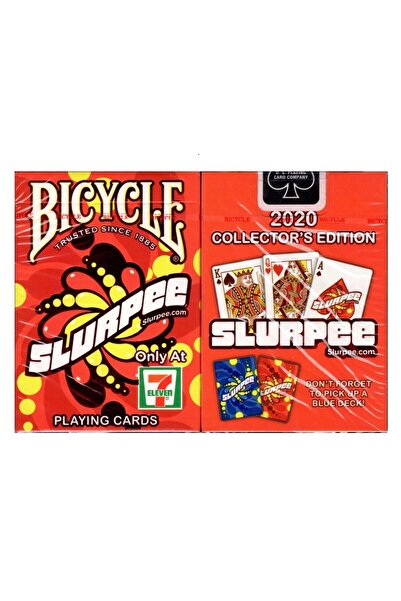 OyuncaklarÜlkesi بطاقات ألعاب قابلة للتجميع من Bicycle 7-Eleven Slurpee Red
