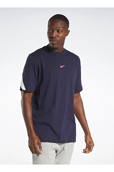 Reebok Lacivert Unisex Yuvarlak Yaka T-Shirt HS9145 CL BV SS TEE