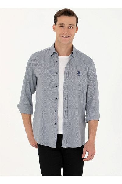 U.S. Polo Assn. Πόλο Ασν. Ανδρικό πουκάμισο με κουμπιά με κουμπιά Saks CORDU