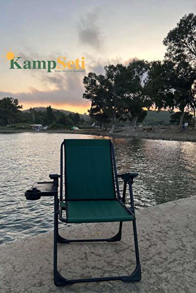 KS KampSeti 2 Adet Katlanır Kamp Sandalye Ve Masa Seti-taşınabilir Piknik Bahçe Sandalyesi-masası