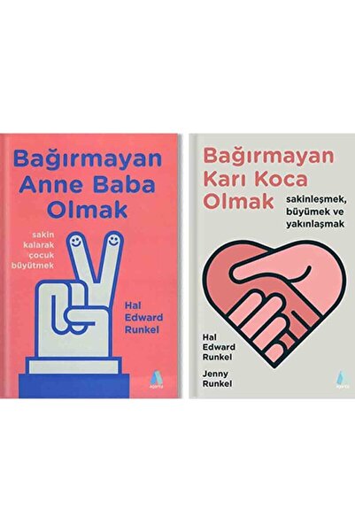 Aganta Kitap Bağırmayan Anne Baba Olmak - Bağırmayan Karı Koca Olmak (2 Kitap...