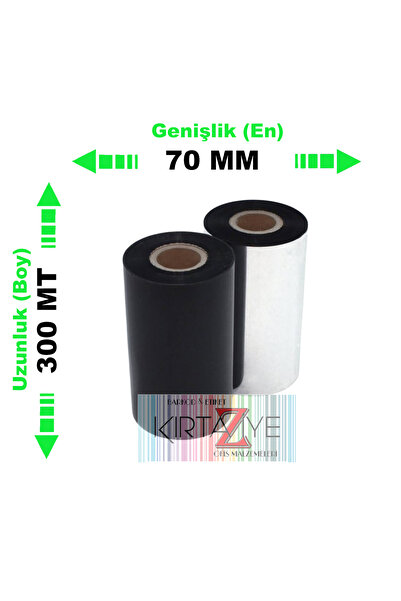 Kirtaziye Panglică de ceară 70 mm x 300 m, pachet de 10 bucăți