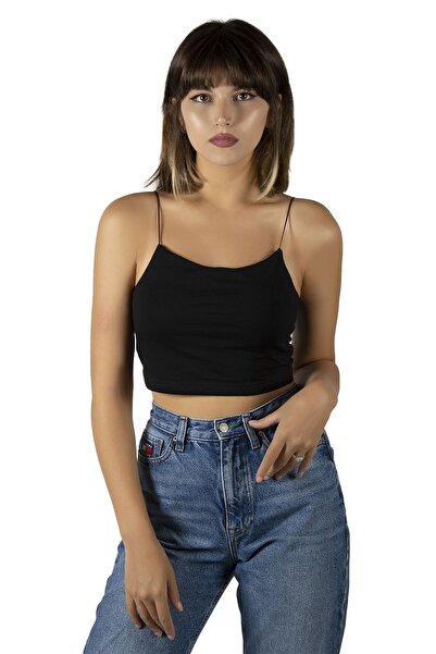 Terapi Men Bluză bustieră cu bretele negre pentru femei