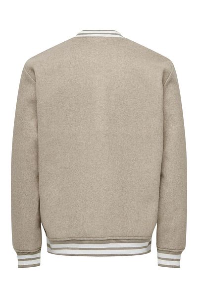 Only & Sons Palton bej pentru bărbați Denver Bomber Otw Vd 22025212 -06