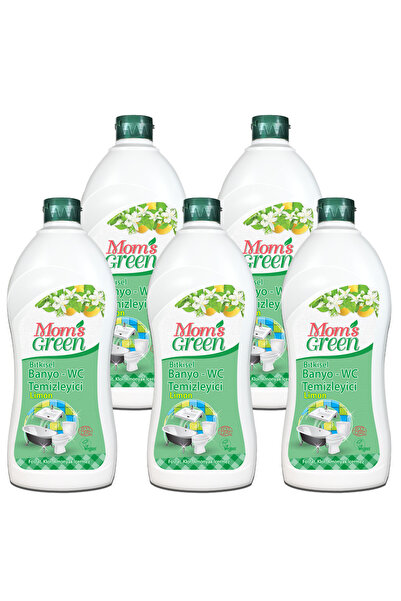Mom's Green 5'li Set Bitkisel Banyo Temizleyici - LİMON ( 5 x 750 ml )
