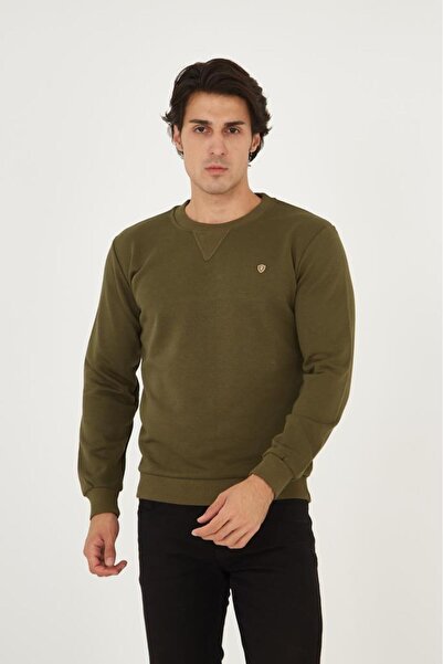 Rey Polo BİSİKLET YAKA ÖN DETAYLI BASİC SWEATSHİRT