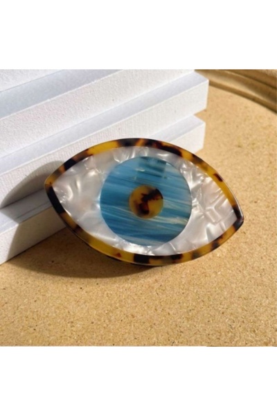 Yelken Shop Πόρπη Evil Eye Luxury Bone Latch