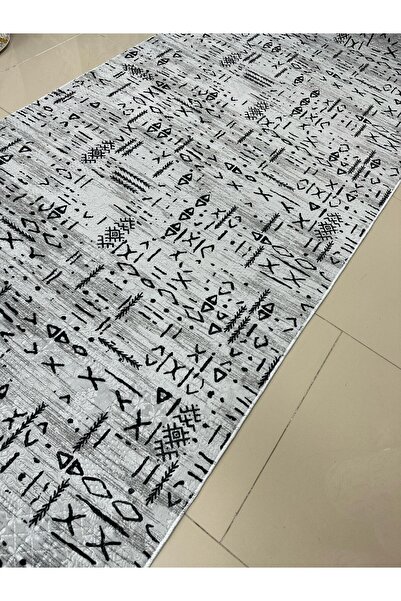 Dinarsu SERİA HALI Kaymaz Taban Halı Yolluk Anka Gri MAKİNEDE YIKANIR