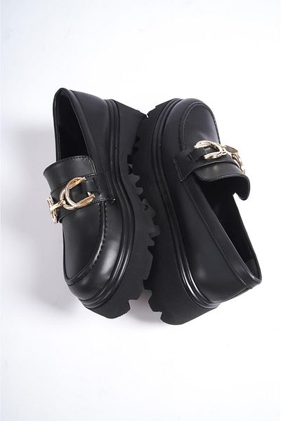 Capone Outfitters Capone Round Toe Buckle Trak Sole Women's Loafer