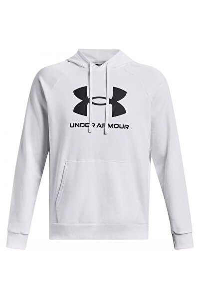 Under Armour 1379758 Ua Ri?val Fleece Logo Hd Beyaz Erkek Sweatshi?rt