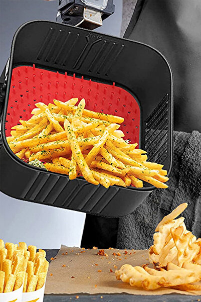 MOBEE Yapışmaz Slikon Pişirme Kağıdı Airfreyer Mikrodalga Fırın Pişirme Kağıd...