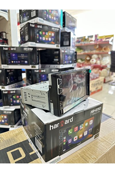 harward HR-G752 İnce Kasa Ayarlanabilir Car playli Oto Double Teyp 7''inç Bluetooth-Usb-Aux-Sd-Fm +Kamera