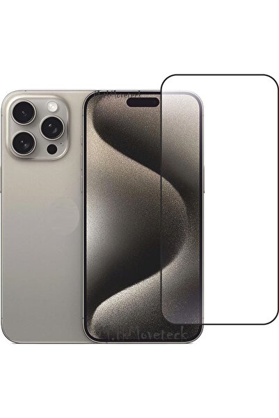 m.tk moveteck واقي شاشة مرن من السيراميك متوافق مع هاتف iPhone 15 Pro Max، زجاج غير قابل للكسر