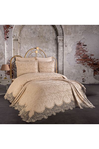 Anna Karina Home Consept Isabella 3 Piece Pique Set Cappuccino