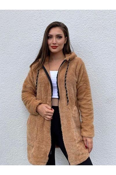 İkmal Plush Tunic Zippered Cardigan