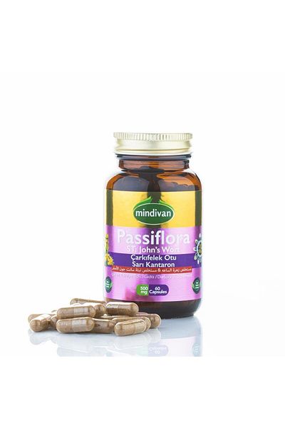 Mindivan Passiflora St. John's Wort Supplement for Relaxation