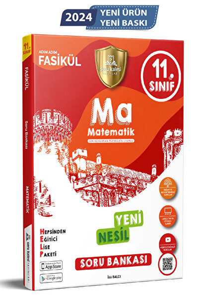 Soru Kalesi Yayınları 11. Sınıf Matematik Soru Bankası Konu Özetli Fasiküller...