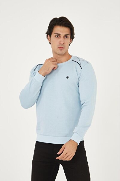 Rey Polo BASIC SWEATSHIRT WITH CYCLING COLLAR SHOULDER DETAIL