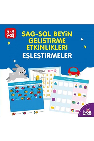 Halk Kitabevi Eşleştirmeler 5-8 Yaş Mor Kelebek: Sağ-sol Beyin Geliştirme Etk...