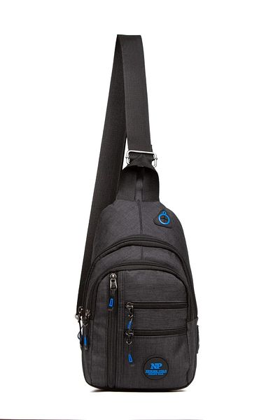 jön JÖN Waterproof Linen Waist Shoulder Bag with Ears and USB Port Body Bag Freebag (19X29CM)