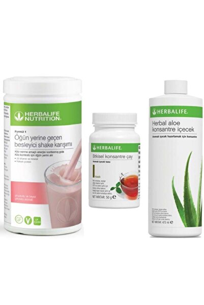 Herbalife Klasik Set Shake Ahududu + Aloe + Bitkisel Çay