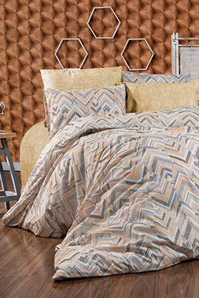 Evlen Home Collection Nida Постільний комплект для двомісного ліжка з бавовни...