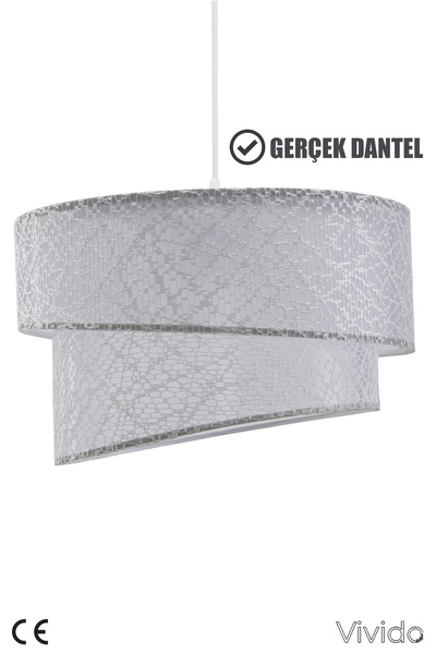 Vivido Abajur Lace White Chandelier Bipartite