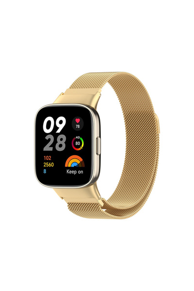 Microcase Xiaomi Redmi Watch 3 Metal Mıknatıslı Kordon Kayış - KY77