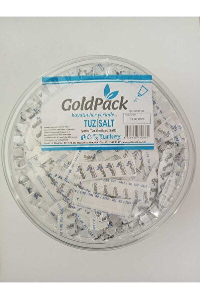 GOLDPACK Iyotlu Paket Stick Tuz 1 gr X 400 Adet ( Takribi)