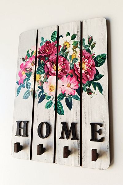 beedene Wooden Decorative Key Hanger - Keychain Table Key Holder