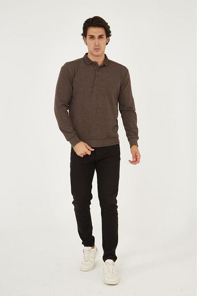 Rey Polo POLO COLLAR SHOULDER DETAIL SELANIC SWEATER (1260)
