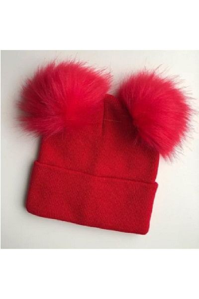 DHN Pompom Knitwear Baby Kids Beanie