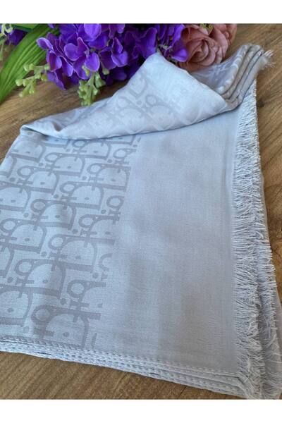 Nilbutik Women's Hijab Silky Shiny Jacquard Pattern Shawl