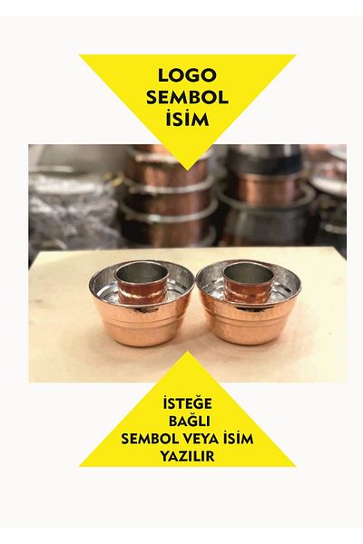 KAVELE 2-Piece Forged Copper 2 PCS Cup Holder