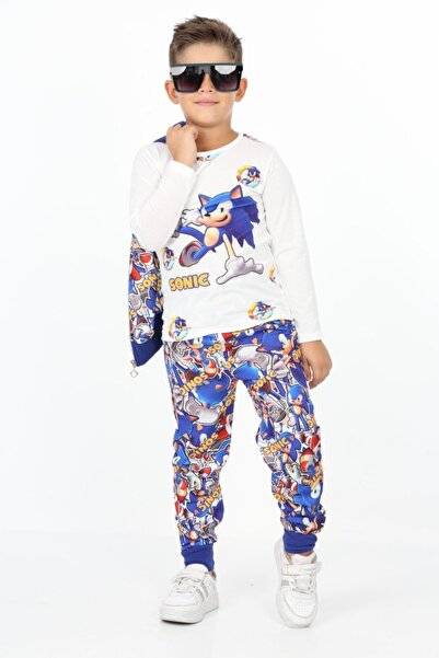RONYPONY Cartoon Patterned 3-Piece Boys Set