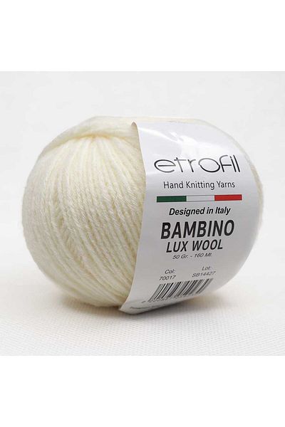Etrofil Bambino Lux Wool 70017 Λευκό